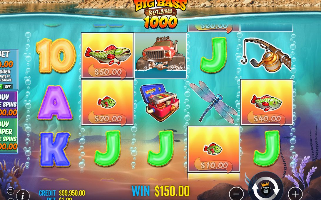 Base Game on 10 fixed paylines