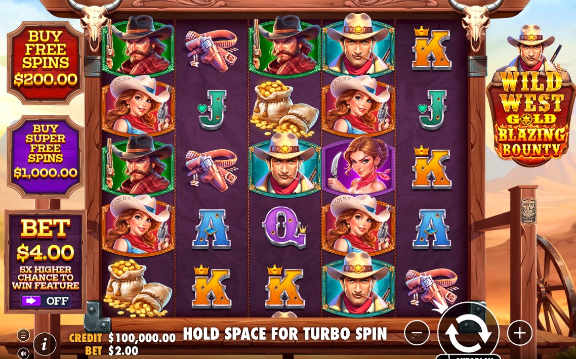 Wild West Gold Blazing Bounty