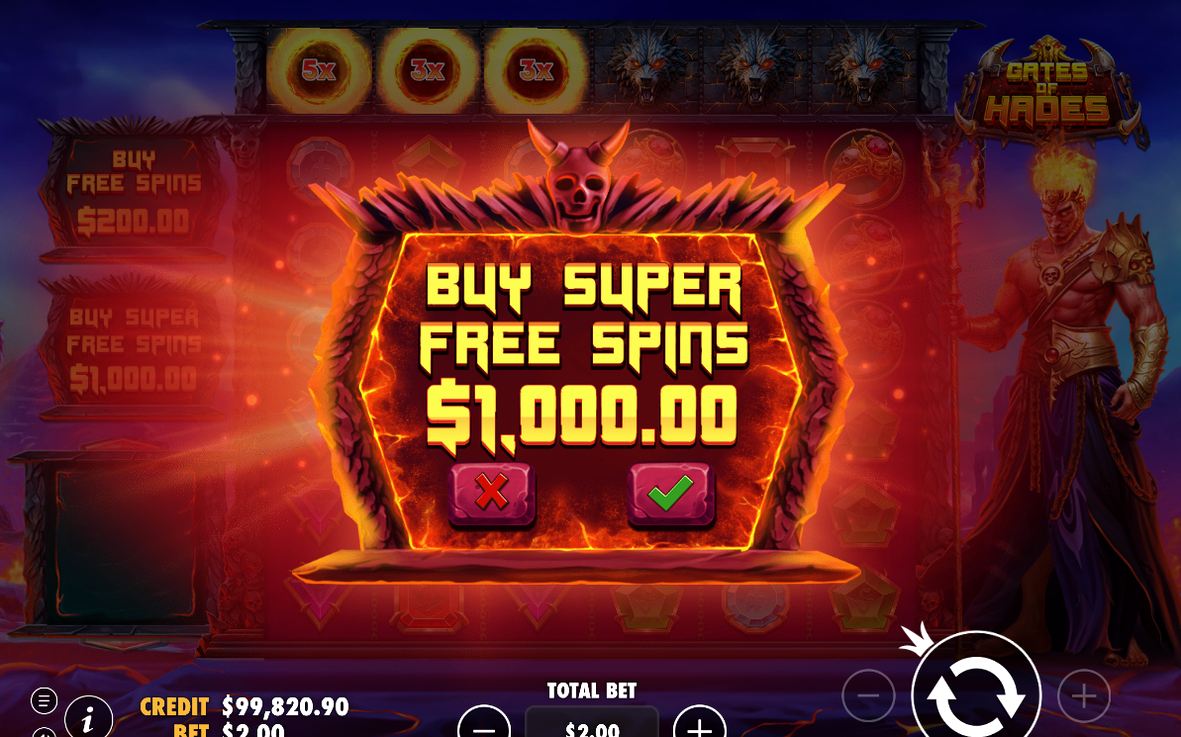 Super Free Spins round, WILD multipliers start at 10x