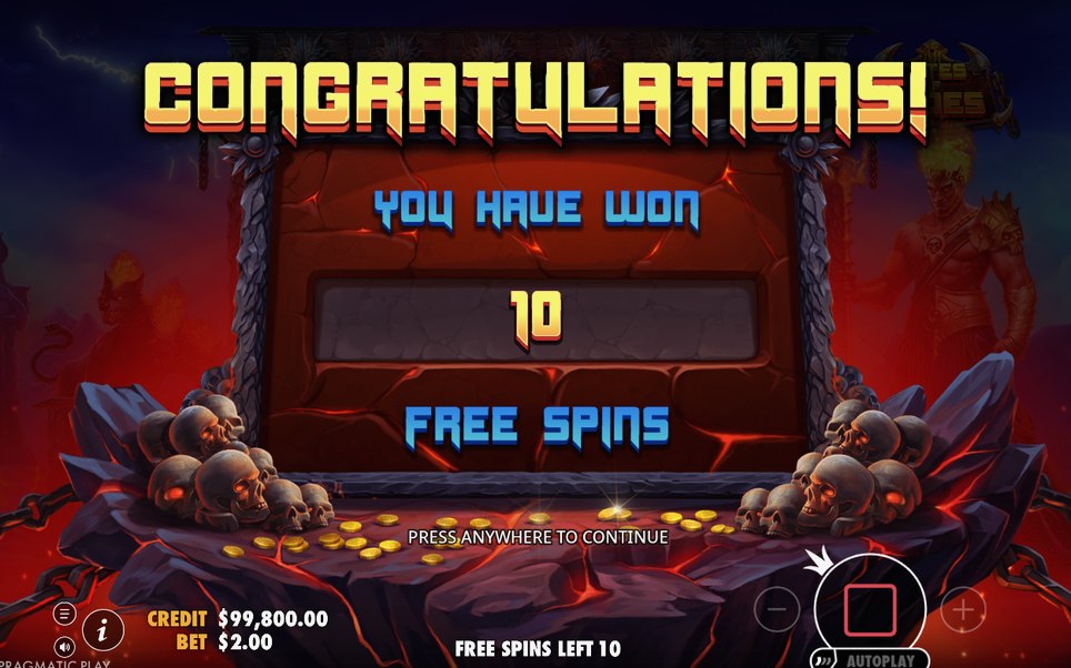 Free Spins during a retrigger, SCATTER adds spins