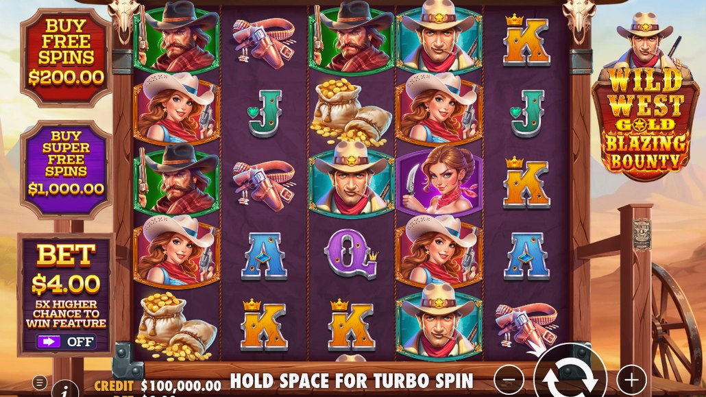 Wild West Gold Blazing Bounty